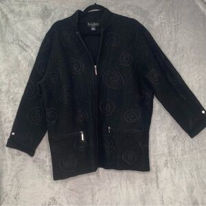 Mercer And Madison 100% Wool Fleece Jacket Spiral Jack Nightmare Before Sz 2X